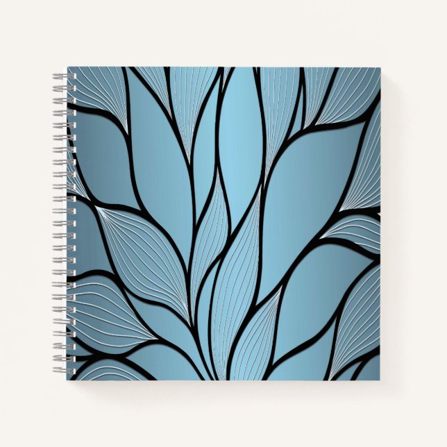 Cuaderno Patrón de licencia creativa de Sky Blue Hues (Anverso)