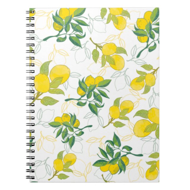 Cuaderno patrón de limón (Frente)