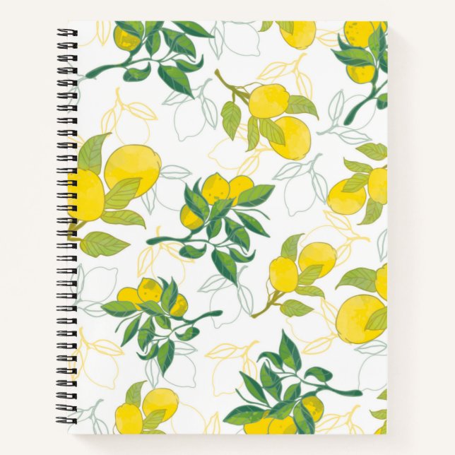 Cuaderno patrón de limón (Anverso)