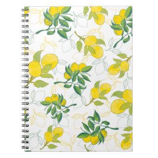 Cuaderno patrón de limón