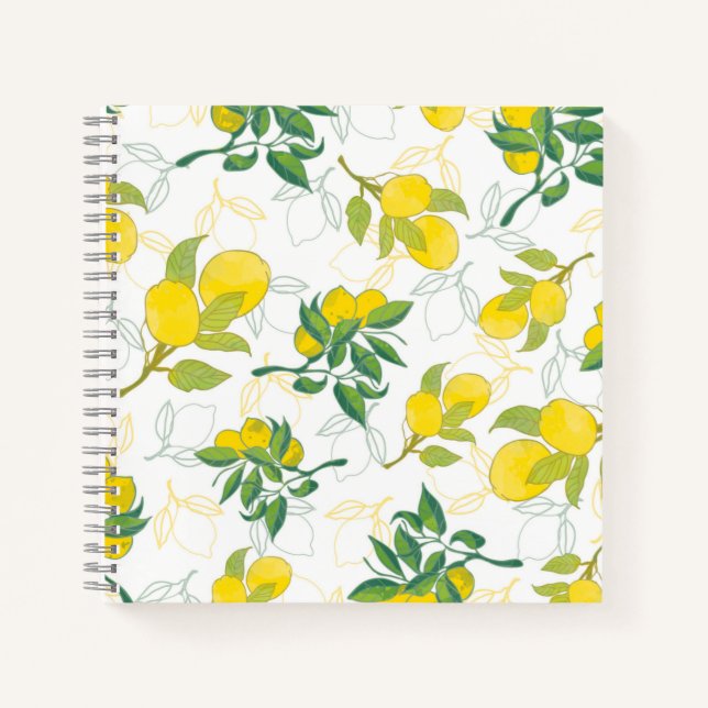 Cuaderno patrón de limón (Anverso)
