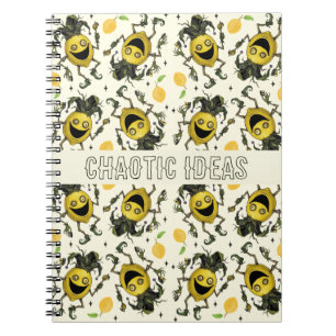 Cuaderno Patrón de limón amigo del bufón vacío