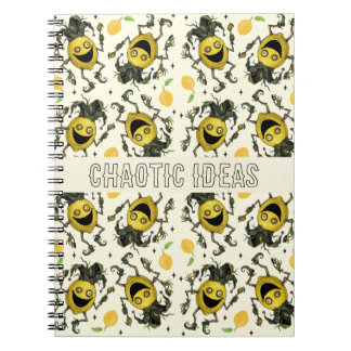 Cuaderno Patrón de limón amigo del bufón vacío