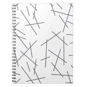 Cuaderno Patrón de línea gráfica moderno, simple y confuso