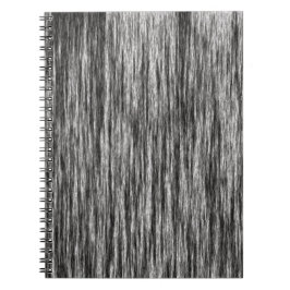 Cuaderno Patrón de líneas abstractas de color negro minimal