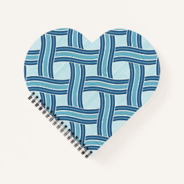 Cuaderno Patrón de líneas azules