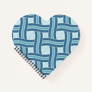 Cuaderno Patrón de líneas azules