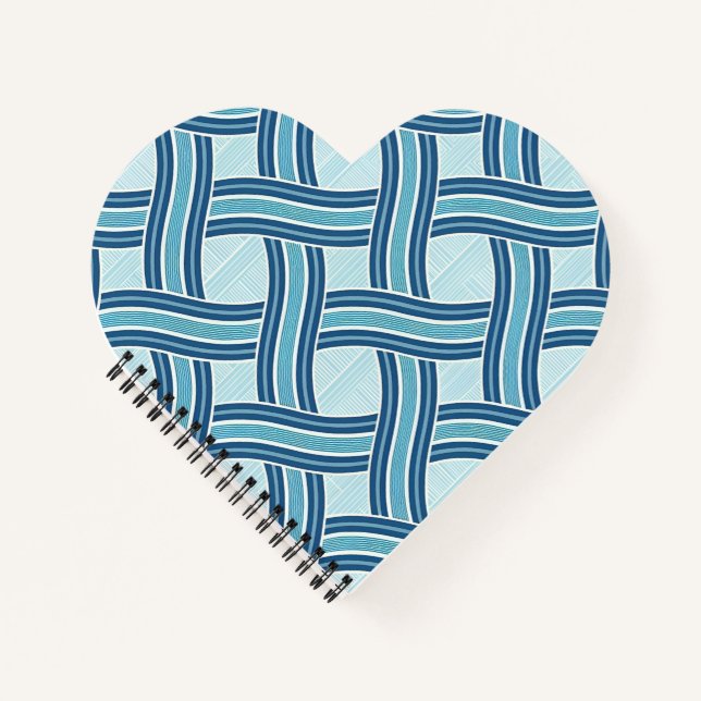 Cuaderno Patrón de líneas azules (Anverso)
