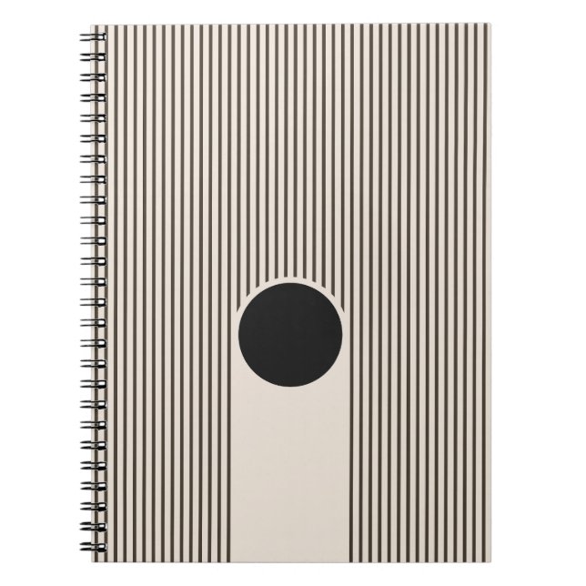 Cuaderno Patrón de líneas de eclipse (Frente)