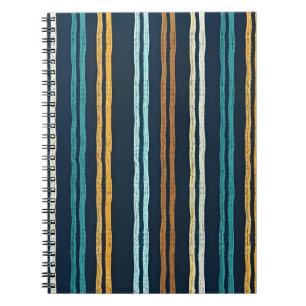 Cuaderno patrón de líneas verticales abstractas
