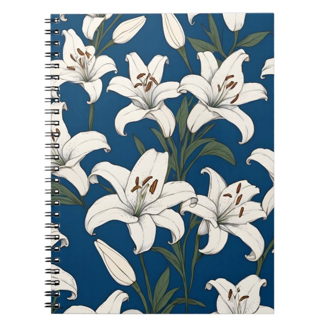 Cuaderno Patrón de lirios de Semana Santa (Frente)