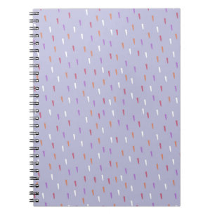 Cuaderno patrón de lluvia colorido