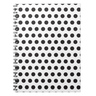 Cuaderno Patrón de lunares en negro y blanco – Clásico Mini