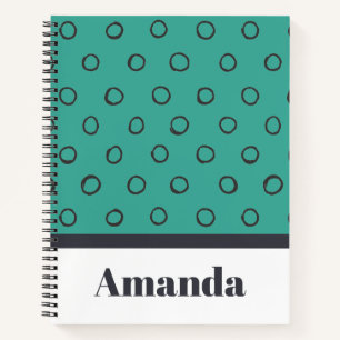 Cuaderno Patrón de lunares minimalista