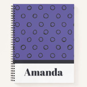 Cuaderno Patrón de lunares minimalista
