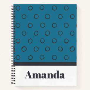 Cuaderno Patrón de lunares minimalista