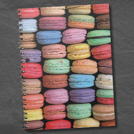 Cuaderno Patrón de Macaron francés colorido