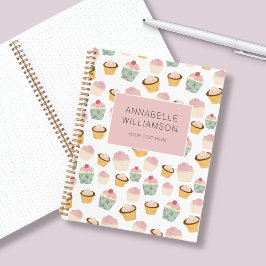 Cuaderno Patrón de magdalena personalizado