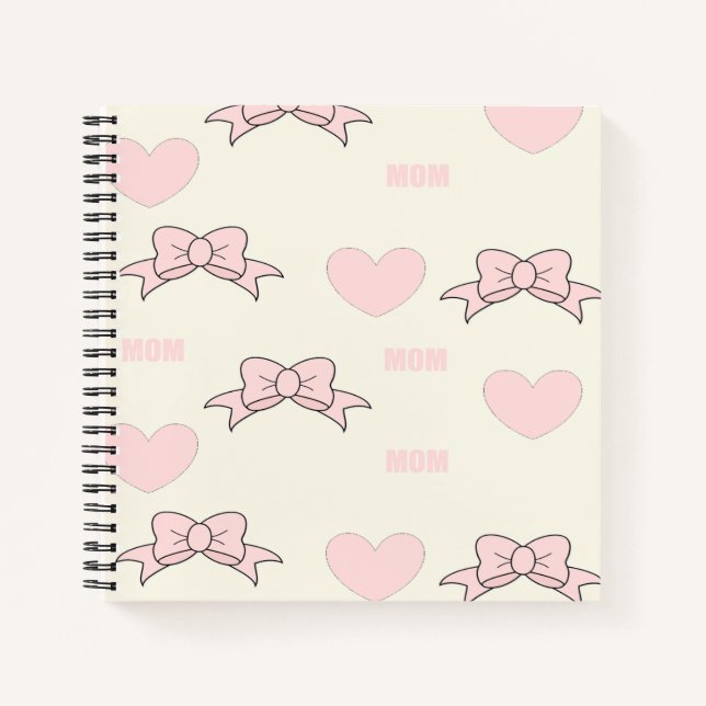 Cuaderno Patrón de mamá rosa (Anverso)