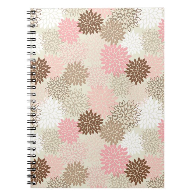 Cuaderno Patrón De Mamá Rosa Y Marrón (Frente)