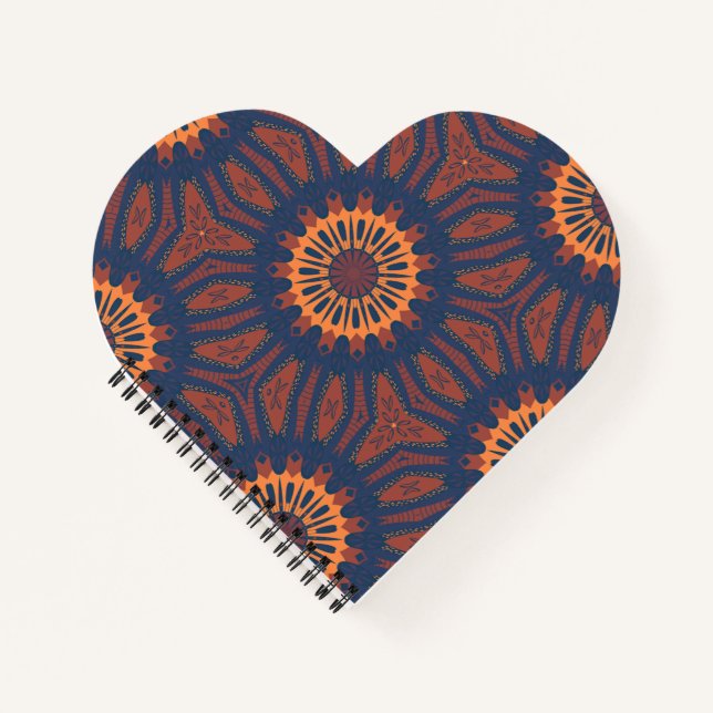 Cuaderno Patrón de Mandala Boho Bloom (Anverso)