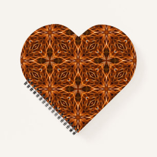 Cuaderno Patrón de Mandala de Kaleidoscope Marrón