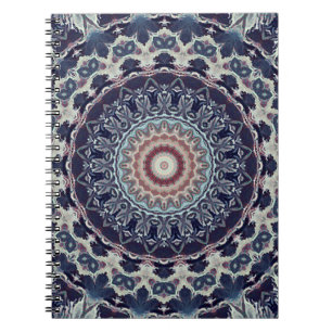 Cuaderno Patrón de mandala ornamental sin soldadura arábigo