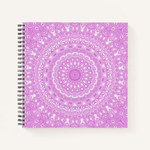 Cuaderno Patrón de Mandala Rosa Orquídea