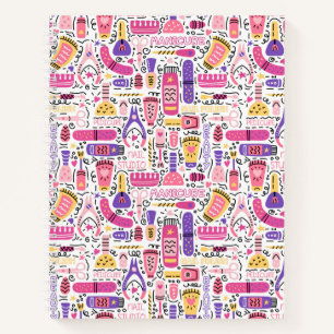 Cuaderno Patrón de manicura de garabato