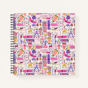 Cuaderno Patrón de manicura de garabato