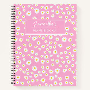 Cuaderno Patrón de mareas de primavera del Boho rosa