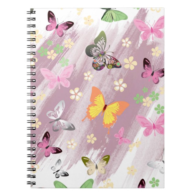 Cuaderno Patrón de mariposa 7 (Frente)