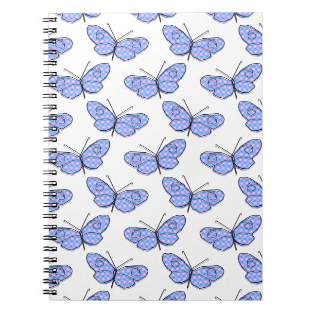Cuaderno Patrón de mariposa cósmica (Frente)