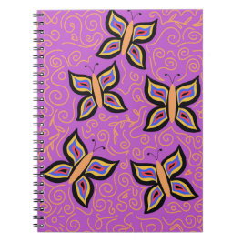Cuaderno Patrón de mariposa cúpula