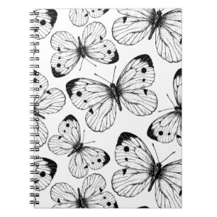 Cuaderno Patrón de mariposa de col
