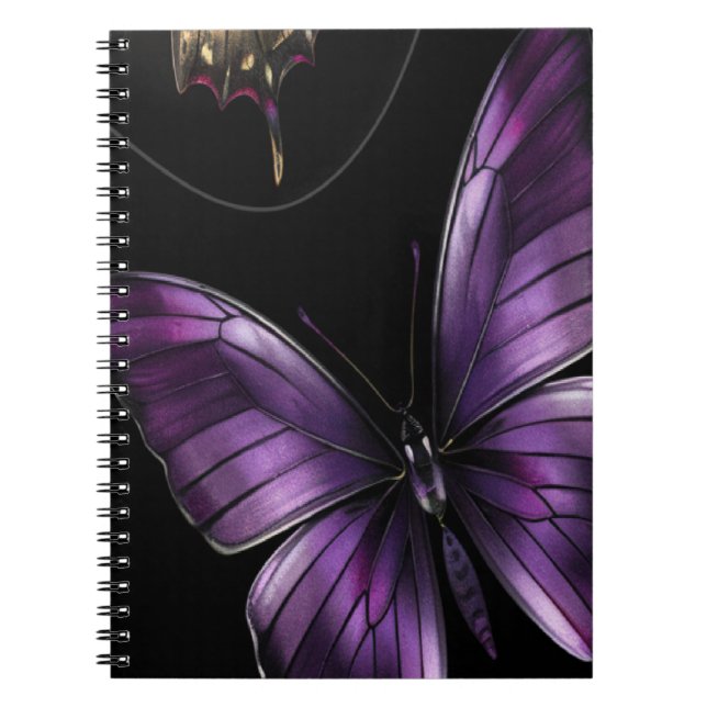 Cuaderno Patrón de mariposa de ensueño (Frente)