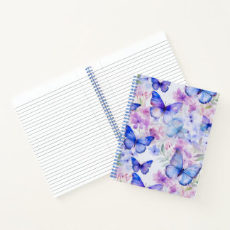 Cuaderno Patrón de mariposa para portátiles