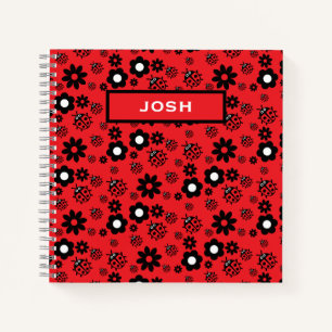 Cuaderno Patrón de mariquita linda