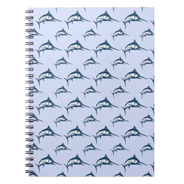 Cuaderno Patrón de Marlin Azul (Frente)