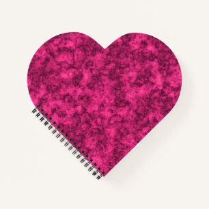 Cuaderno Patrón de mármol brillante de Crimson