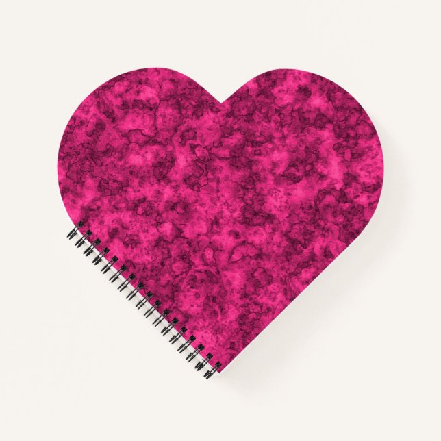 Cuaderno Patrón de mármol brillante de Crimson (Anverso)