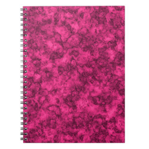 Cuaderno Patrón de mármol brillante de Crimson