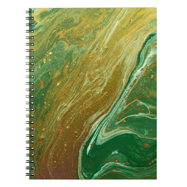 Cuaderno Patrón de mármol líquido (Frente)