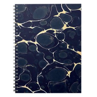 Cuaderno Patrón de mármol oscuro estilo tinta alcohólica ab