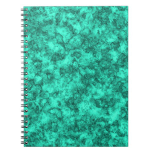 Cuaderno Patrón de mármol turquesa brillante