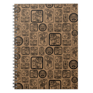 Cuaderno Patrón de máscara antigua tribal MAYA 1