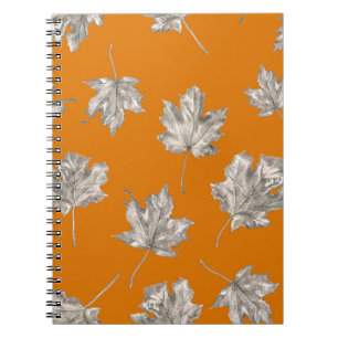 Cuaderno Patrón de máscaras sin foco en el fondo del jengib