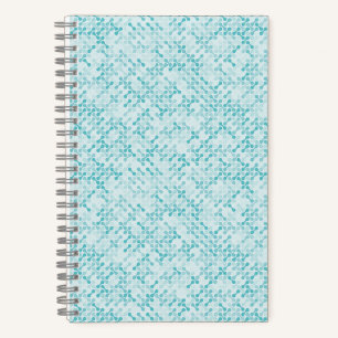 Cuaderno patrón de metabola azul
