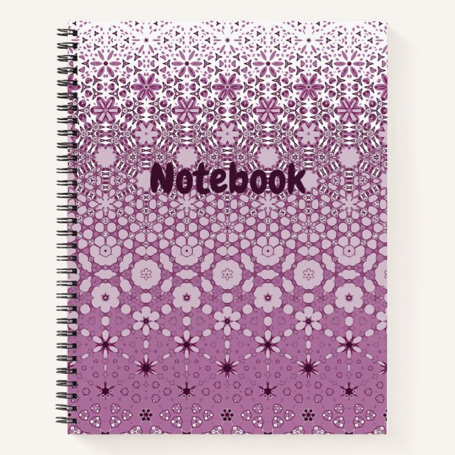 Cuaderno Patrón de metamorfosis floral (Anverso)