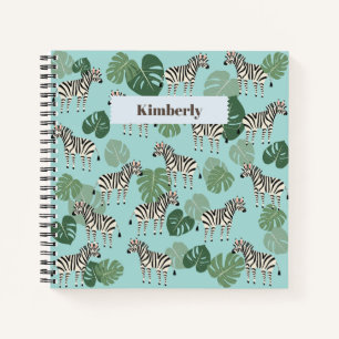 Cuaderno Patrón de monstruos cebra